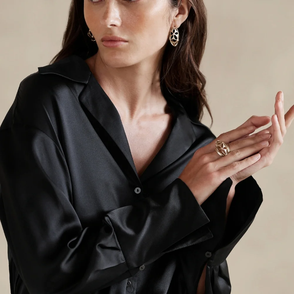 Gorgeous Bliss Silk Resort Shirt - Picture 3 of 6